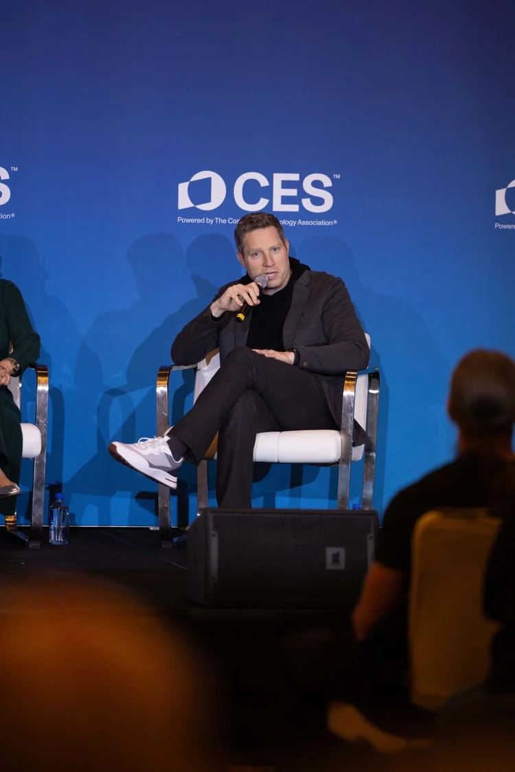 Kevin Beatty speaking at CES