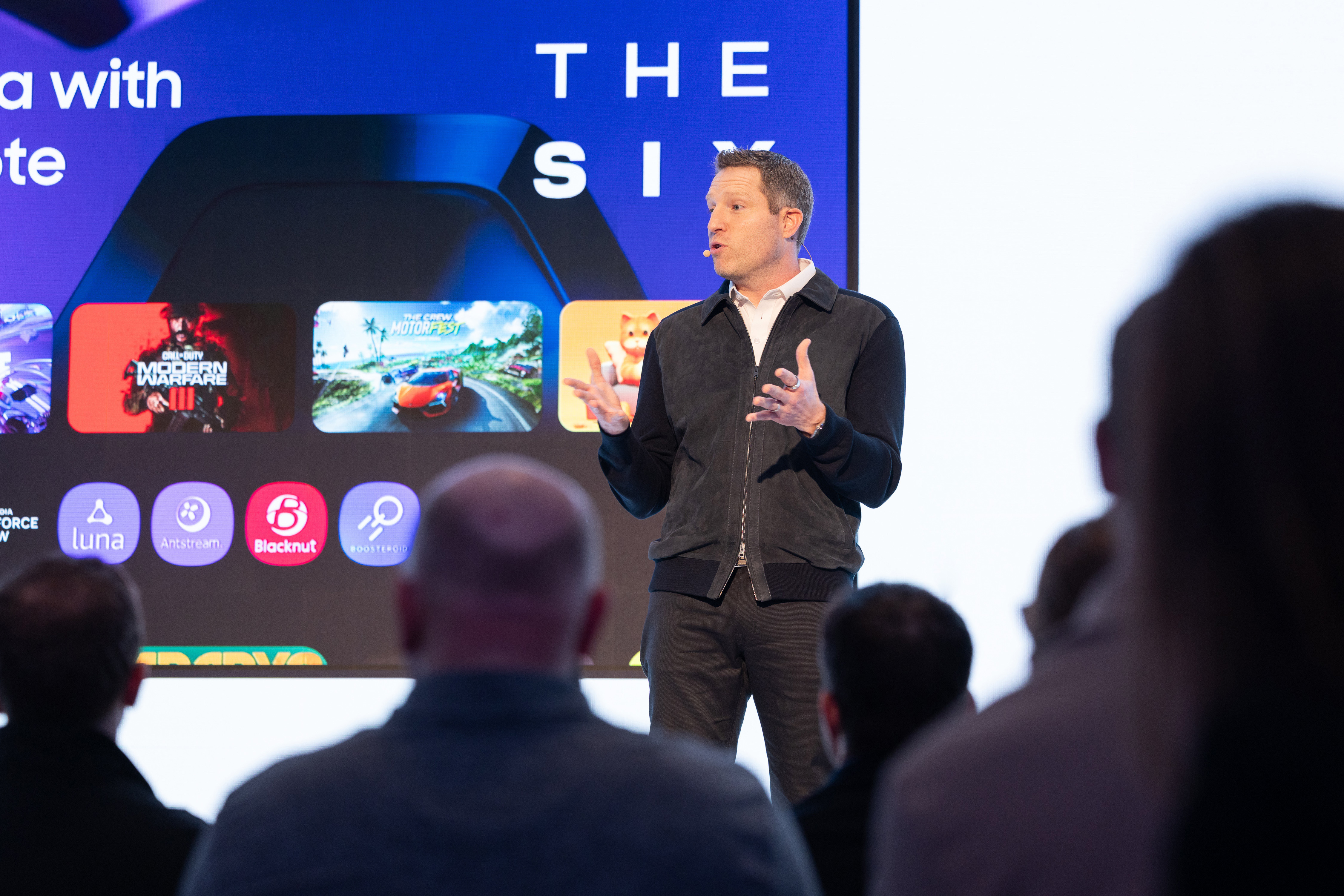 Kevin Beatty presenting at Samsung NewFronts